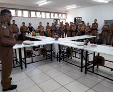 Batalhão da PM de Cascavel faz homenagem às policiais militares em alusão ao Dia Internacional da Mulher