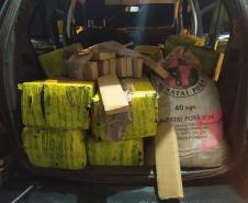 Mais de meia tonelada de maconha é apreendida pelo BPRv no Noroeste do estado