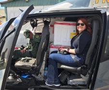 Batalhão Aéreo da PM desloca aeronave para distribuir vacinas por todo o estado