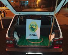 BPRv intercepta carro carregado com quase 240 quilos de maconha no Norte do estado