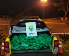 BPRv intercepta carro carregado com quase 240 quilos de maconha no Norte do estado