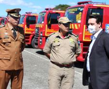 Polícia Militar e Corpo de Bombeiros recebem 81novas viaturas para reforçar atendimento à população em todo estado