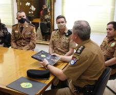 Oficial da PM recebe homenagem do Comando-Geral da PM antes de entrar para a reserva remunerada