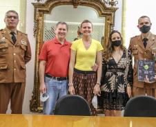 Oficial da PM recebe homenagem do Comando-Geral da PM antes de entrar para a reserva remunerada
