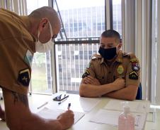 HPM disponibiliza vacinas da gripe para servidores da Secretaria da Segurança em Curitiba