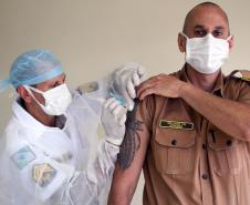 HPM disponibiliza vacinas da gripe para servidores da Secretaria da Segurança em Curitiba