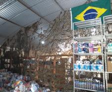 Batalhão da PM arrecada cestas básicas e produtos de higiene em Foz do Iguaçu (PR)