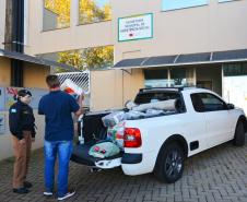 Policiais militares do COPOM de Londrina arrecadam alimentos para famílias carentes