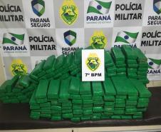 Em cinco dias, PM apreende mais de 1,4 tonelada de maconha no Noroeste do estado