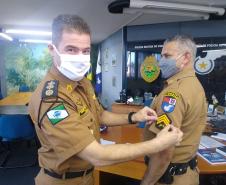 No BPTran, praças promovidos recebem as novas divisas do comandante da unidade