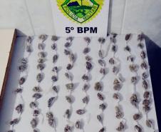 PM apreende maconha e celulares que seriam lançados dentro da Penitenciária Estadual de Londrina