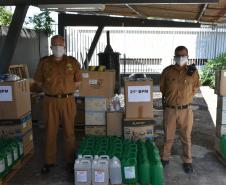 Polícia Militar adquire e entrega equipamentos para o combate à Covid-19; forças de segurança das regiões Oeste e Sudoeste são beneficiadas