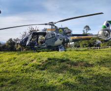 BPMOA faz resgate aeromédico após homem se afogar em São José dos Pinhais, na RMC