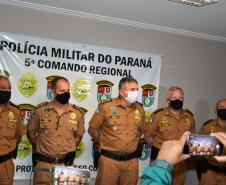 Comandante-Geral da PM preside troca de comando do 5º CRPM em Cascavel (PR)
