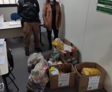 Unidade da PM promove campanha de arrecadação de alimentos no Norte Pioneiro