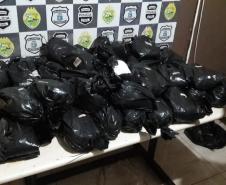 Carro carregado com 391 quilos de maconha é localizado pela PM em Foz do Iguaçu (PR)