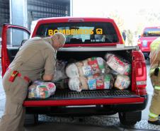 Polícia Militar e Corpo de Bombeiros participam da campanha Cesta Solidária do Governo do estado