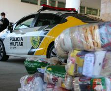 Polícia Militar e Corpo de Bombeiros participam da campanha Cesta Solidária do Governo do estado
