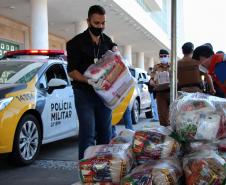 Polícia Militar e Corpo de Bombeiros participam da campanha Cesta Solidária do Governo do estado