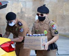 Polícia Militar e Corpo de Bombeiros participam da campanha Cesta Solidária do Governo do estado