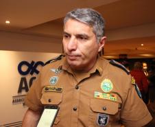 Comandante-Geral da PM participa de reunião na Associação Comercial do Paraná, em Curitiba