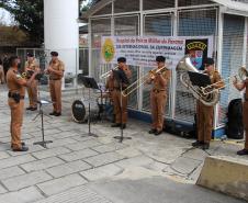 Banda de Música da PM faz homenagem para enfermeiros do Hospital da PM no Dia Internacional da Enfermagem