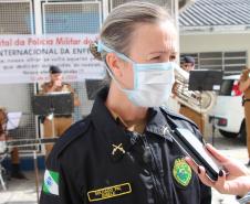 Banda de Música da PM faz homenagem para enfermeiros do Hospital da PM no Dia Internacional da Enfermagem