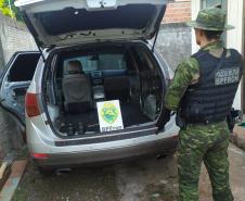 BPFron encaminha adolescentes e apreende carro equipado para o contrabando no Oeste do estado
