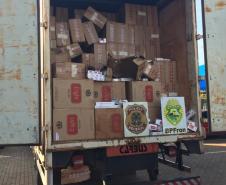 BPFron apreende R$ 3,5 milhões em cigarros contrabandeados em Guaíra (PR)