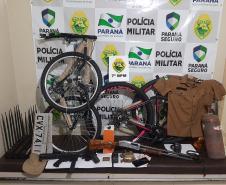 No Noroeste do estado, PM prende homem, apreende duas armas de fogo e recupera diversos produtos roubados