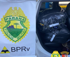 Carro com roupas sem documentação fiscal é apreendido pelo BPRv no Noroeste do estado
