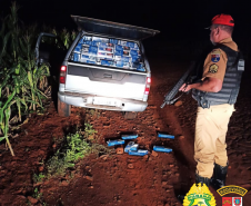 BPRv apreende 19 mil maços de cigarros contrabandeados no Oeste do estado