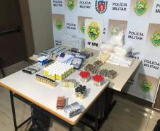 Quase uma tonelada de drogas foi apreendida pela PM no Oeste do estado durante a Operação Metrópolis; prejuízo de mais de R$ 4 milhões