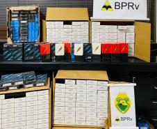 Em duas ocorrências, BPRv apreende mercadorias contrabandeadas no Noroeste do Paraná