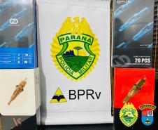 Em duas ocorrências, BPRv apreende mercadorias contrabandeadas no Noroeste do Paraná