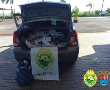 Em duas ocorrências, BPRv apreende mercadorias contrabandeadas no Noroeste do Paraná
