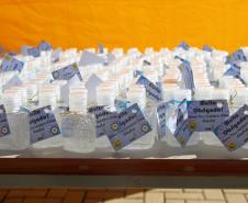 Colégio da PM arrecada 1,5 tonelada de alimentos em Drive Thru Solidário na Capital do estado