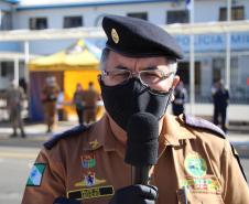 Colégio da PM arrecada 1,5 tonelada de alimentos em Drive Thru Solidário na Capital do estado