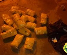 BPRv apreende mais de meia tonelada de maconha ao atender ocorrências distintas no Noroeste do estado