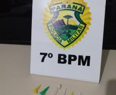 Em ações distintas, 7º Batalhão recupera um caminhão roubado e encaminha duas pessoas, no Noroeste do Paraná