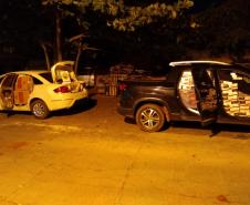 PM prende três pessoas e apreende quatro veículo com contrabando no Noroeste do estado