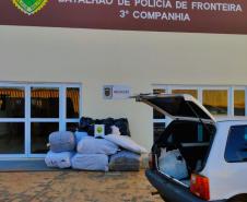 Mais de 400 pares de tênis contrabandeados são apreendidos pelo BPFron em Barracão