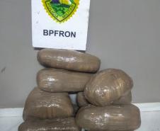 Mais de 25 quilos de maconha são apreendidos pelo BPFron no Oeste do estado