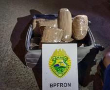 Mais de 25 quilos de maconha são apreendidos pelo BPFron no Oeste do estado