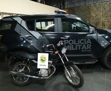 No Oeste do estado, BPFron apreende 40 mil pacotes de cigarros contrabandeados e recupera motocicleta furtada