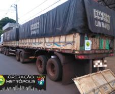 Durante a Operação Metrópolis, BPFron apreende drogas e contrabando no Oeste do estado