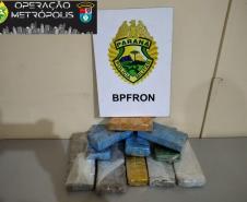 Mais de 14 quilos de maconha são apreendidos pelo BPFron durante a Operação Metrópolis
