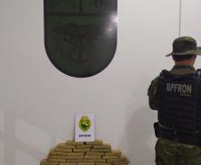 BPFron apreende 44 quilos de maconha no Oeste do estado