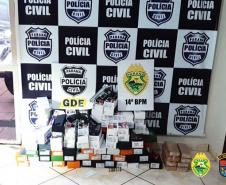 Ação conjunta da PM e PC resulta na recuperação de 100 celulares roubados em Foz do Iguaçu