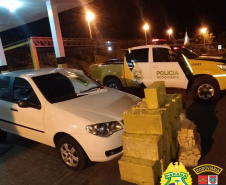 BPRv apreende R$ 1 milhão em maconha durante abordagem no Noroeste do estado
